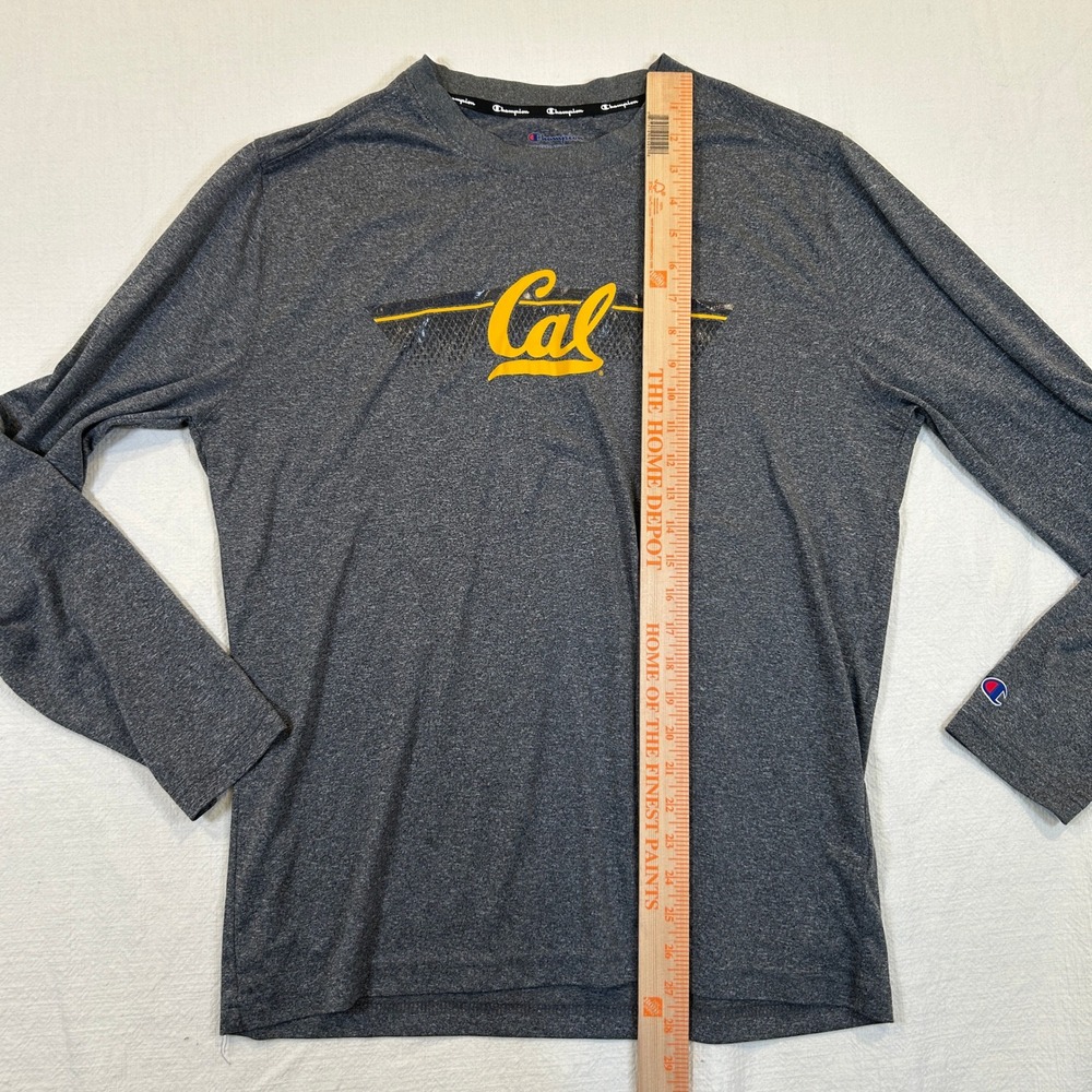 Champion Cal Berkeley Long Sleeve Shirt Mens Large Gray Authentic Athleticwear - Picture 6 of 10